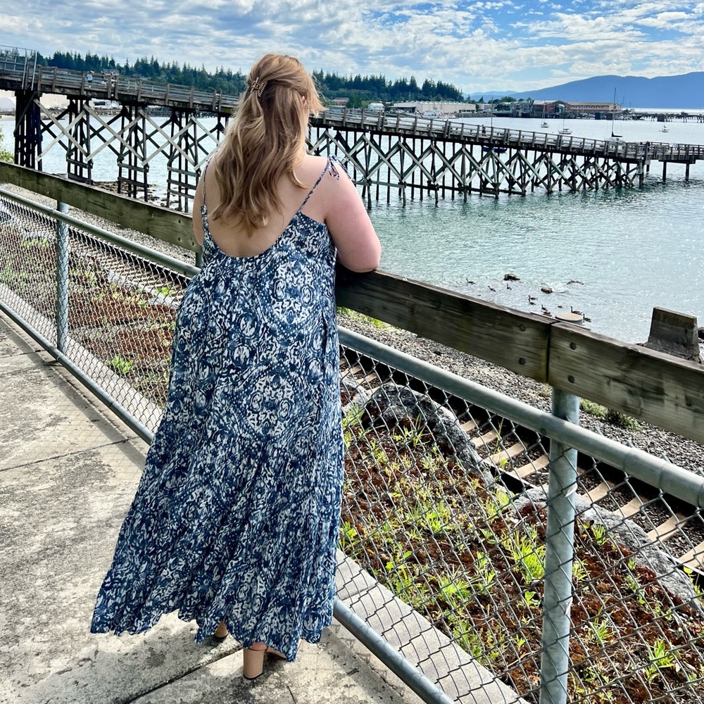 Abercrombie & Fitch Womens Trapeze Maxi Dress - image 6